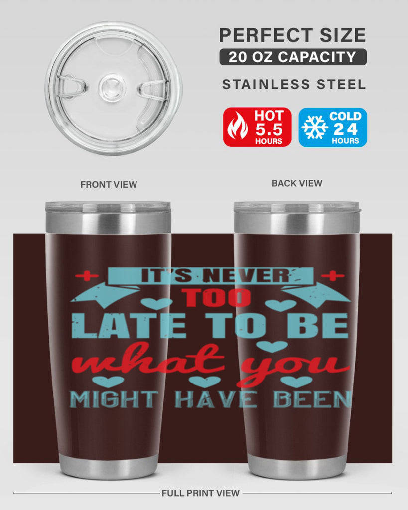 It’s never too late to be what you might have been Style 303#- nurse- tumbler