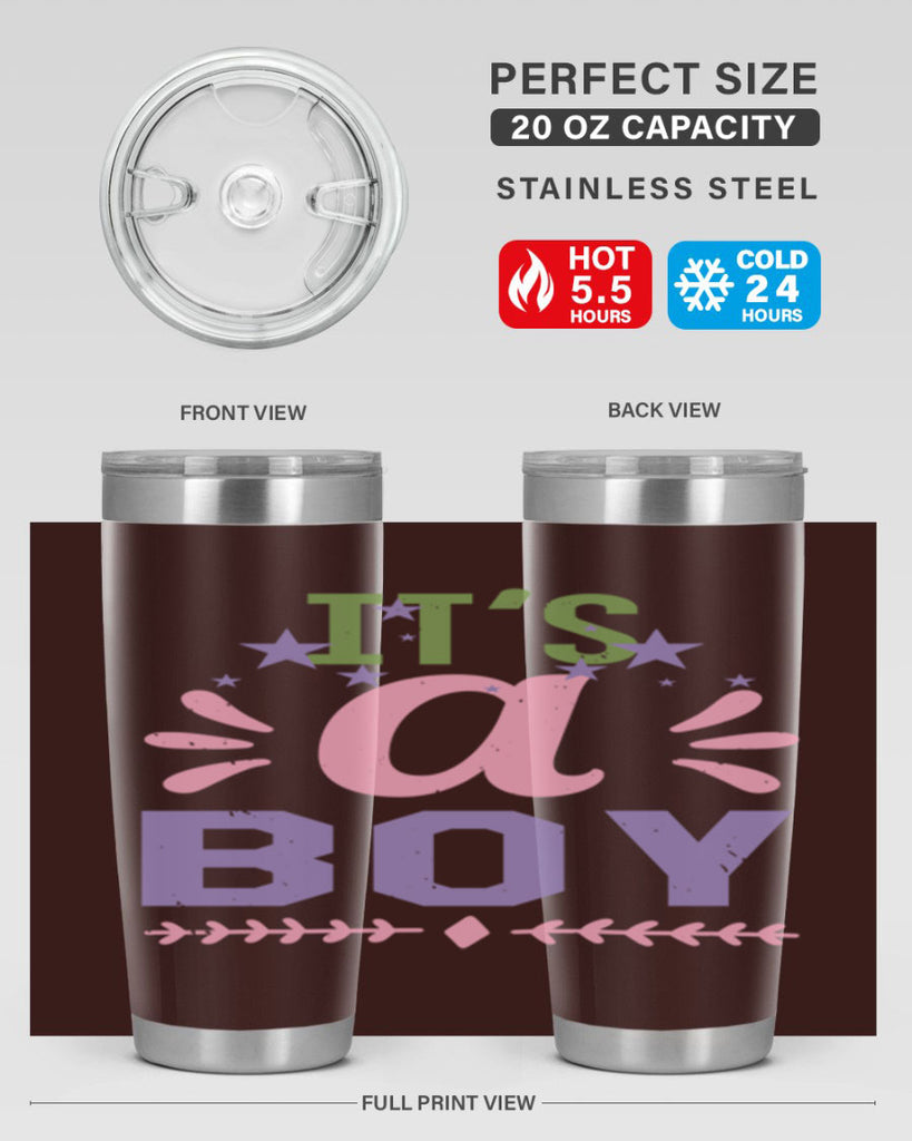 Its a boy Style 33#- baby shower- tumbler