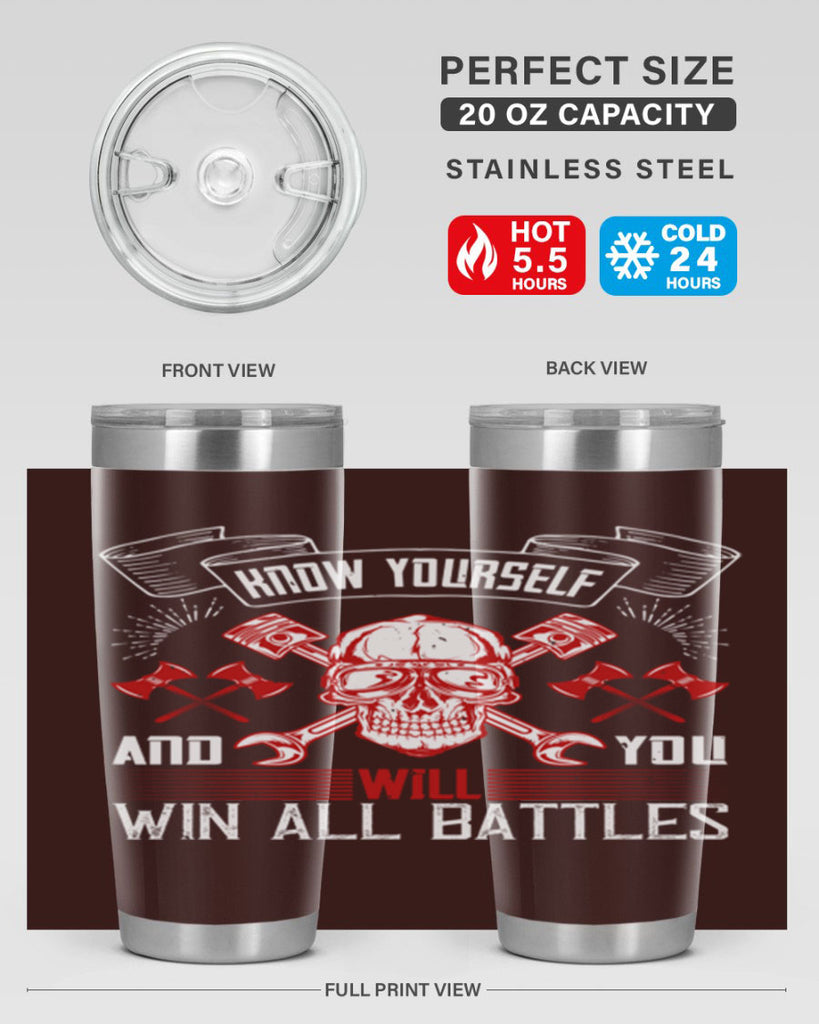 Know yourself and you will win all battles Style 25#- coaching- tumbler