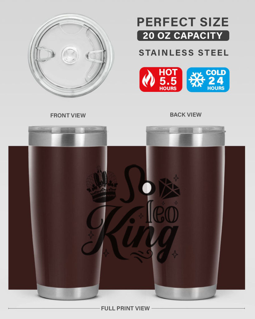 Leo king 290#- zodiac- Tumbler