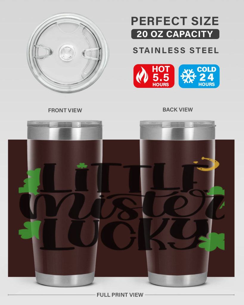 Little Mister Lucky Style 67#- St Patricks Day- Tumbler