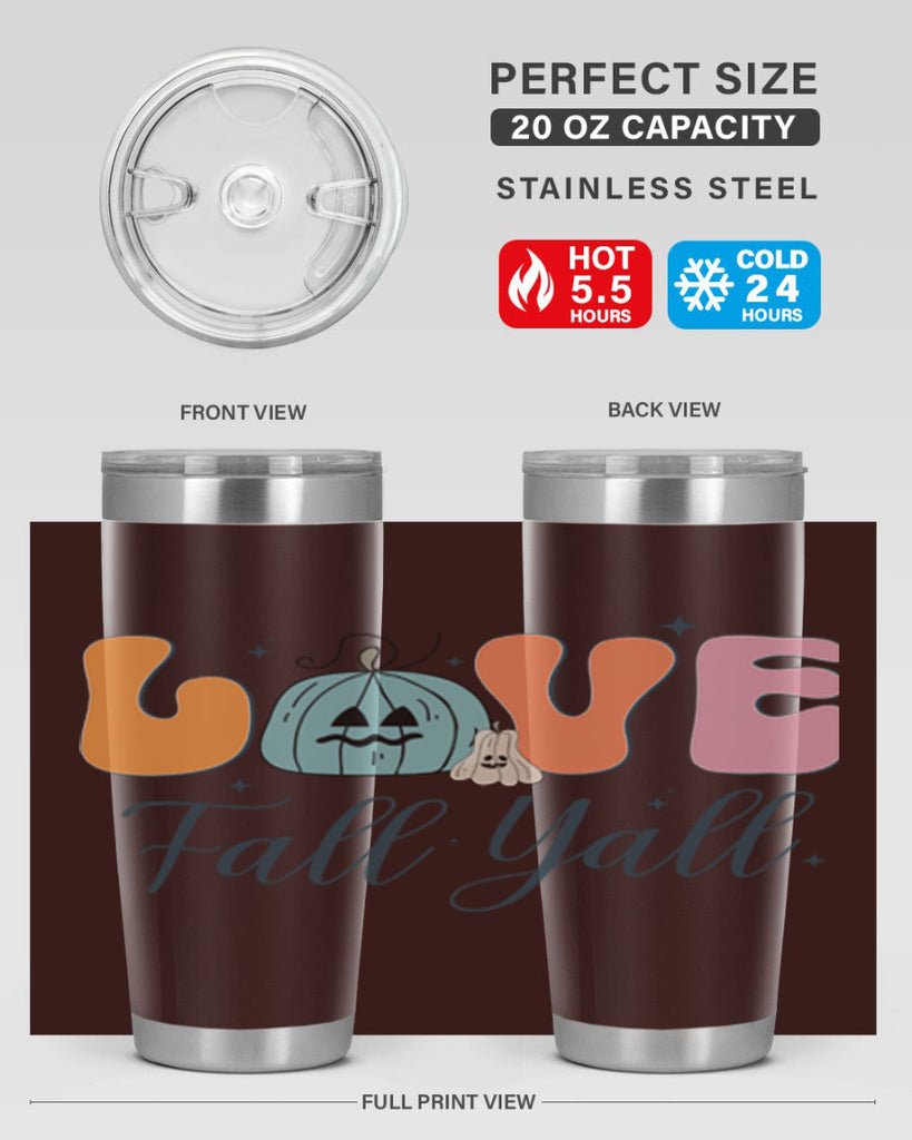 Love Fall Yall 413#- fall- Tumbler