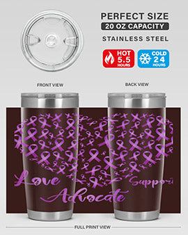 Love Suppor Advocae AlzheimerS 194#- alzheimers- Tumbler