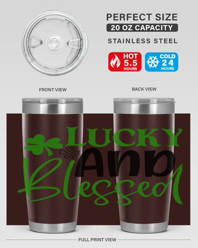 Lucky And Blessed Style 151#- St Patricks Day- Tumbler