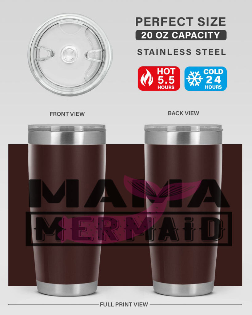 Mama mermaid 317#- mermaid- Tumbler