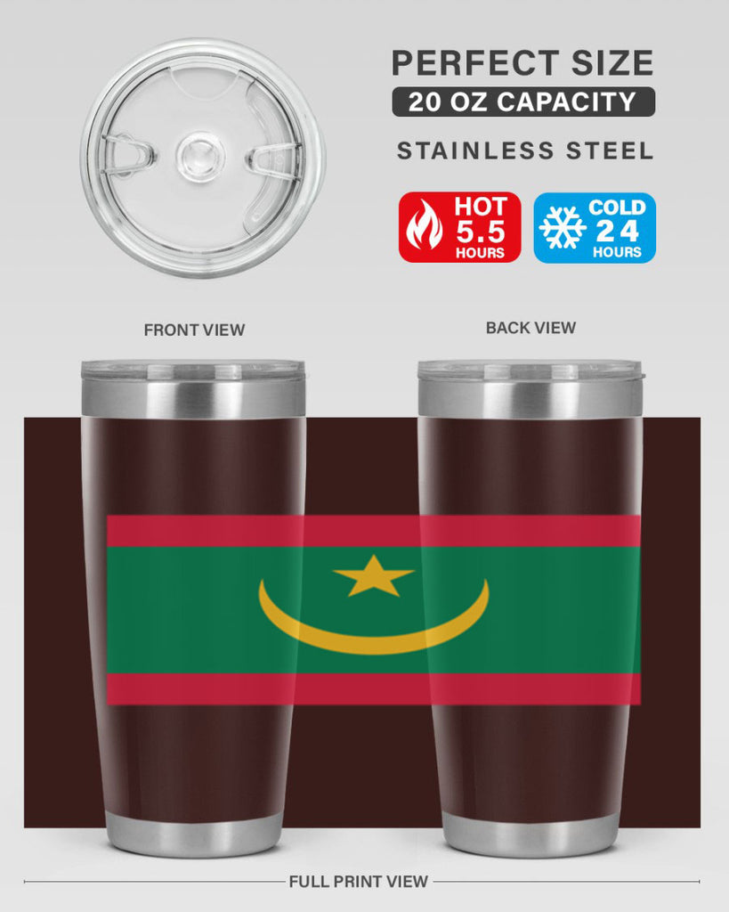 Mauritania 89#- world flags- Tumbler