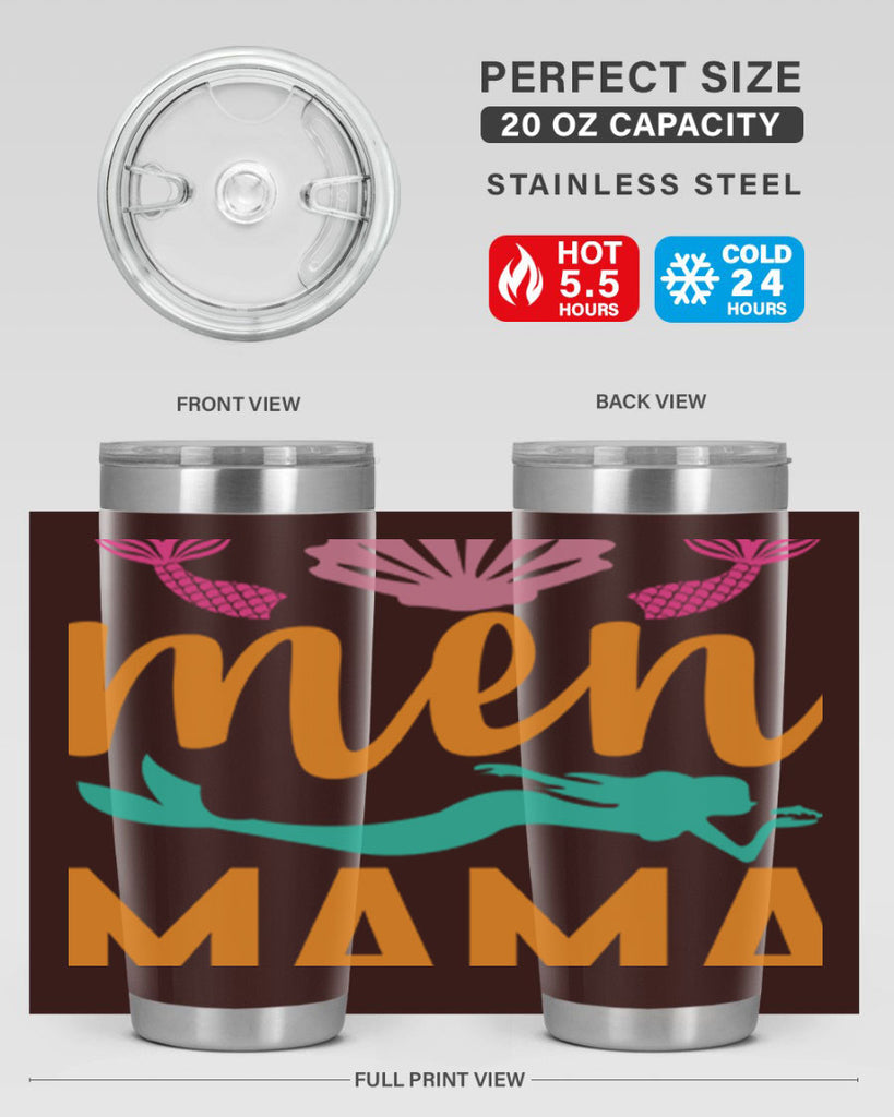 Men Mama Design 318#- mermaid- Tumbler