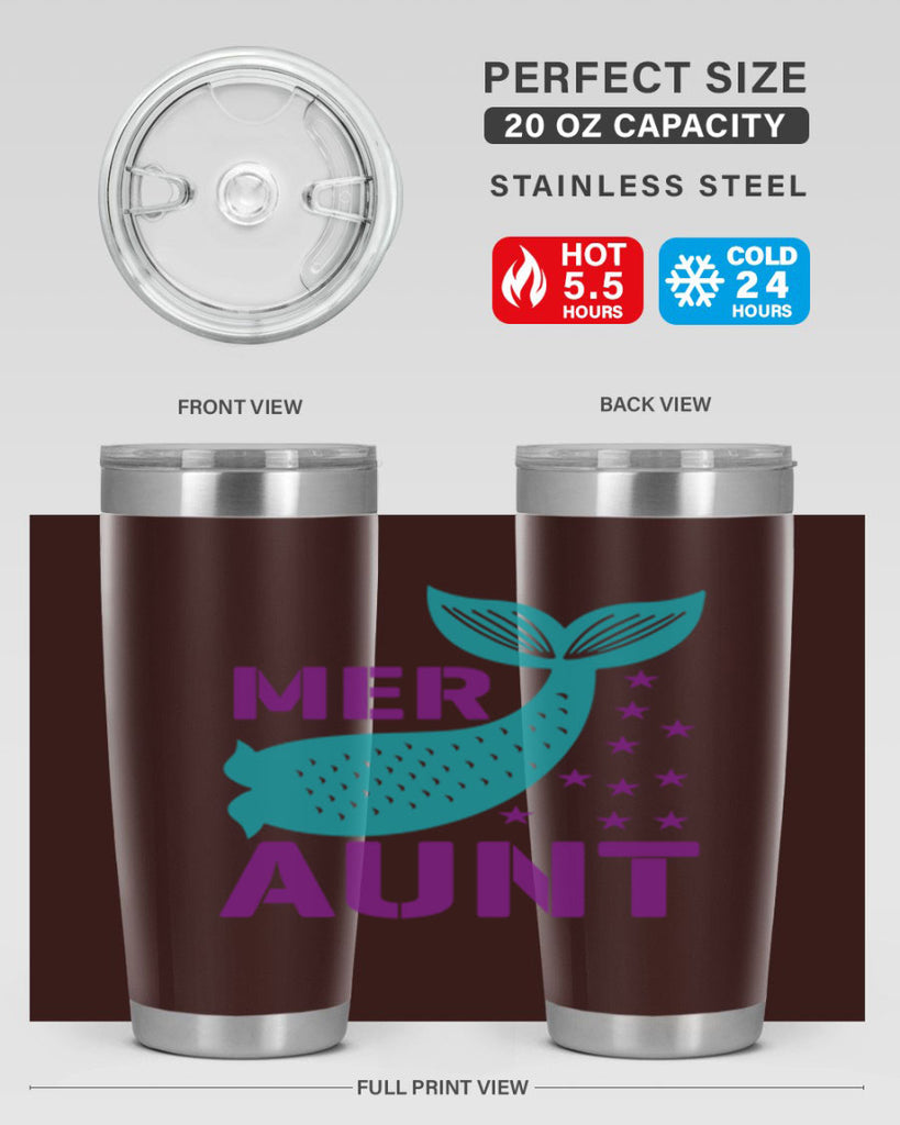 Mer Aunt 319#- mermaid- Tumbler