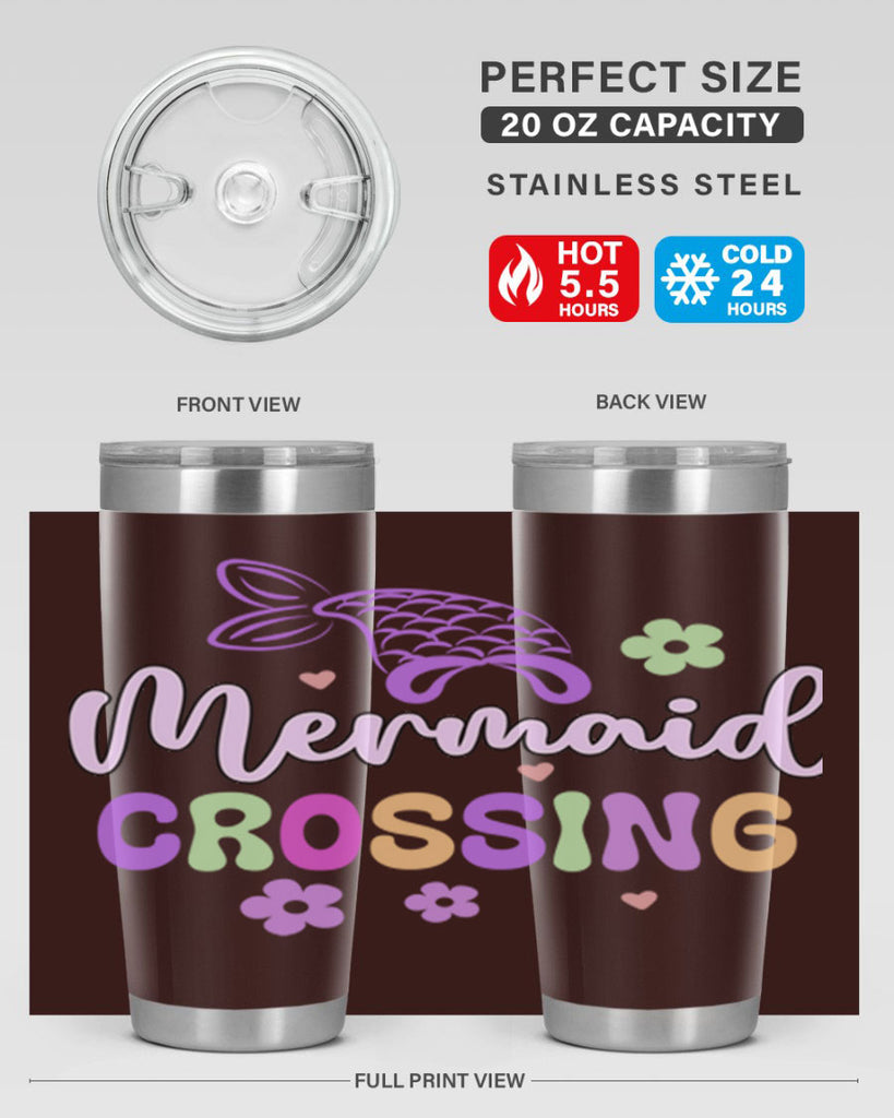 Mermaid Crossing 401#- mermaid- Tumbler