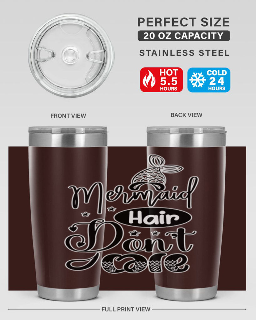 Mermaid Hair Dont Care 407#- mermaid- Tumbler