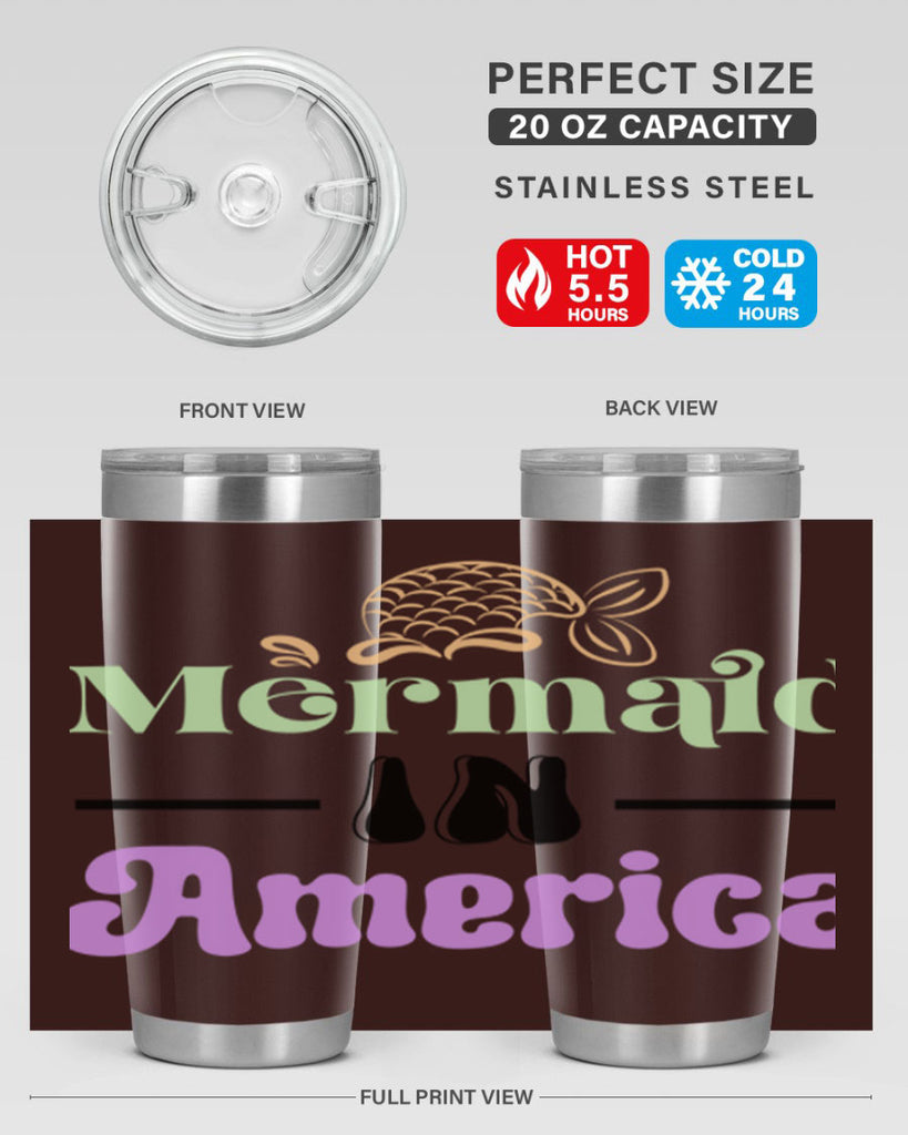Mermaid In America 420#- mermaid- Tumbler