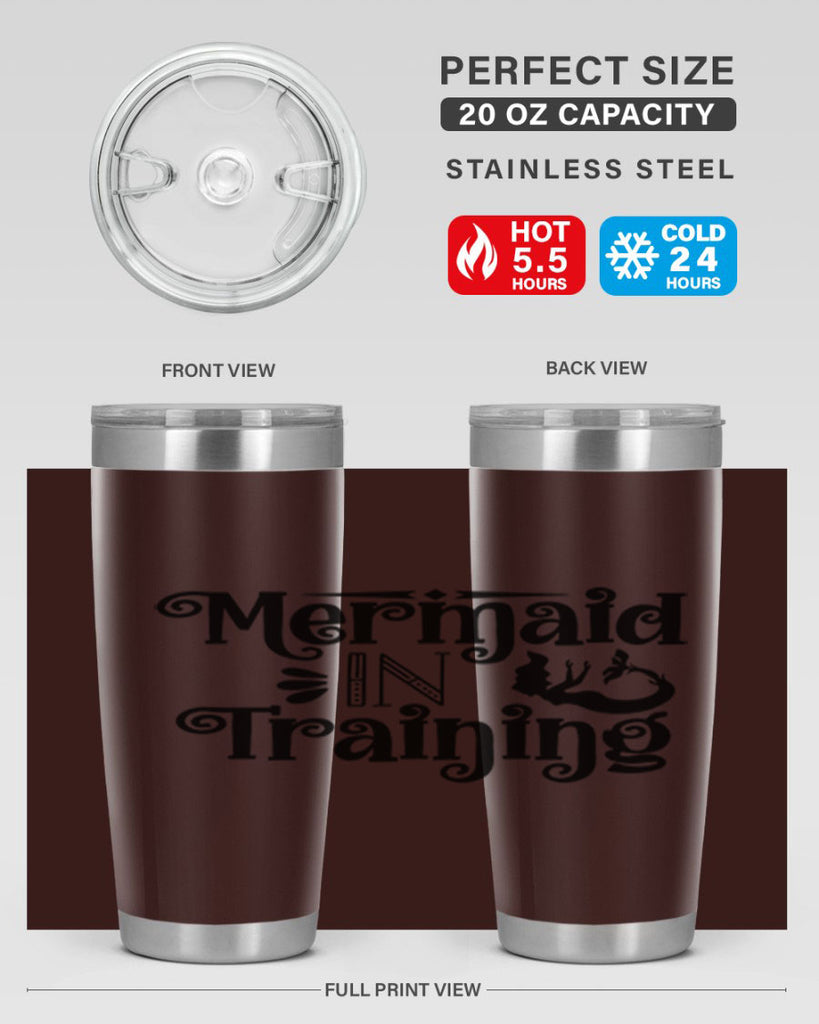 Mermaid In Training 364#- mermaid- Tumbler