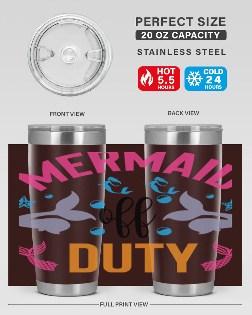 Mermaid Off Duty Design 438#- mermaid- Tumbler