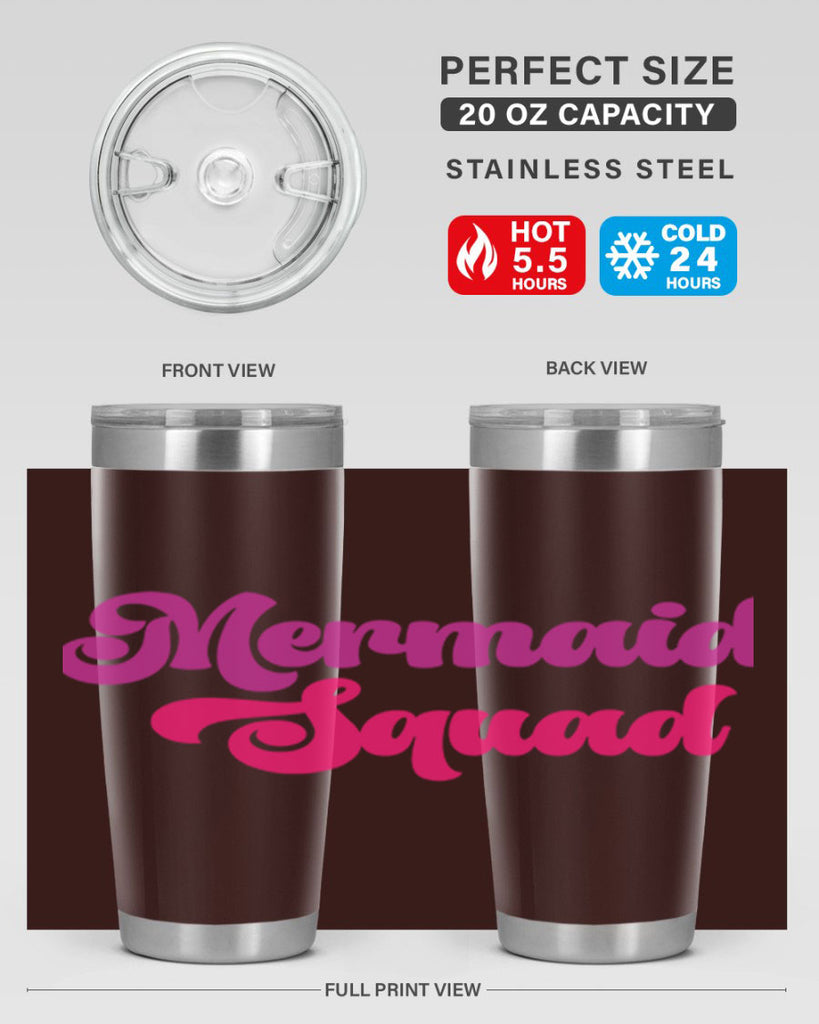 Mermaid Squad 384#- mermaid- Tumbler