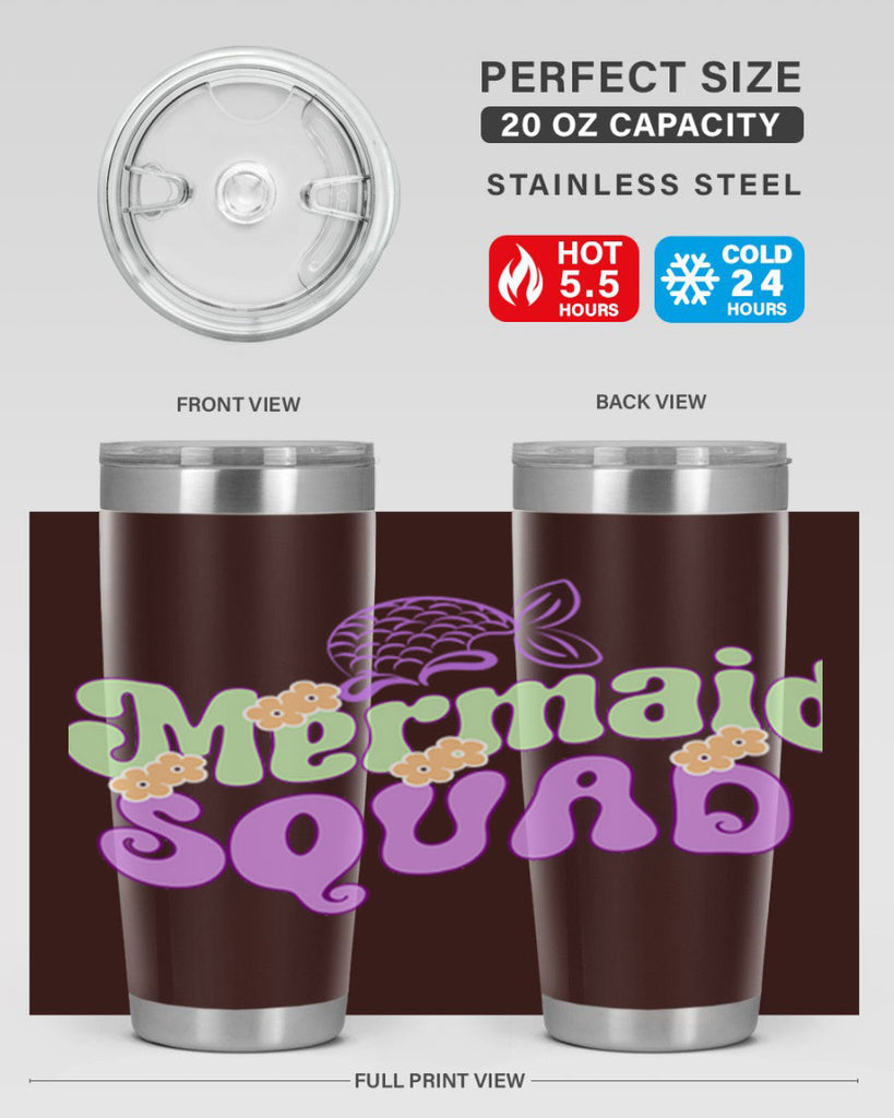 Mermaid Squad 445#- mermaid- Tumbler