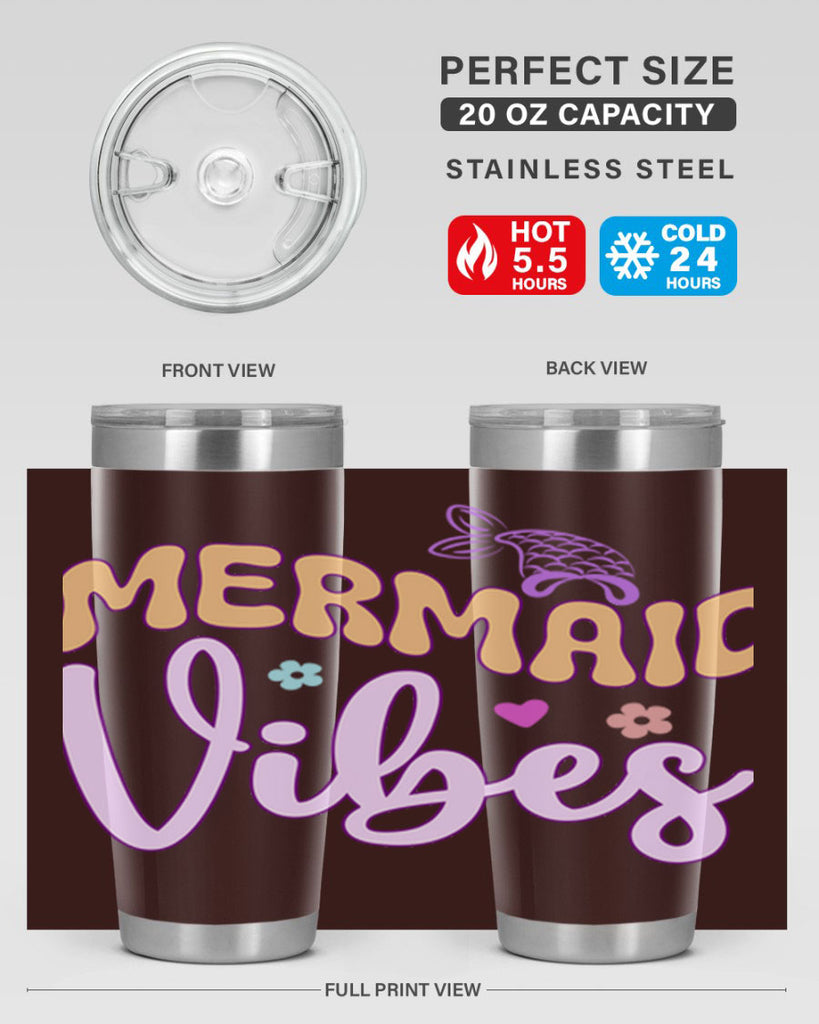 Mermaid Vibes 460#- mermaid- Tumbler