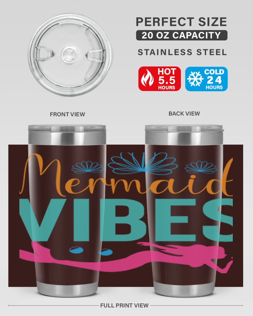 Mermaid Vibes Design 465#- mermaid- Tumbler