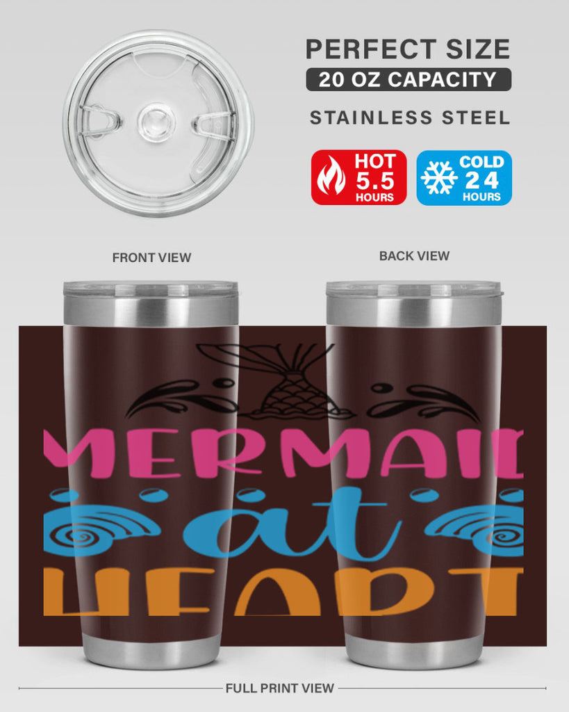 Mermaid at heart Design 396#- mermaid- Tumbler