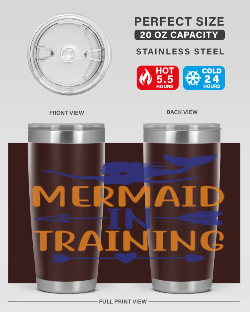 Mermaid in Training 360#- mermaid- Tumbler