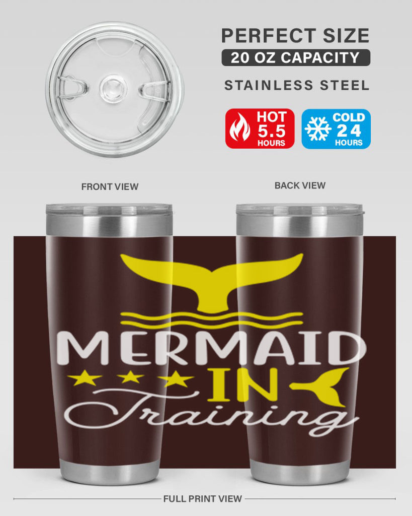 Mermaid in Training 361#- mermaid- Tumbler