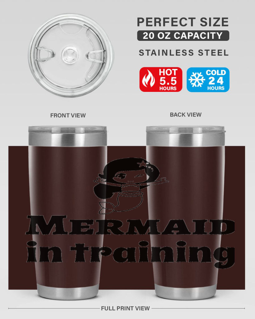 Mermaid in training 422#- mermaid- Tumbler
