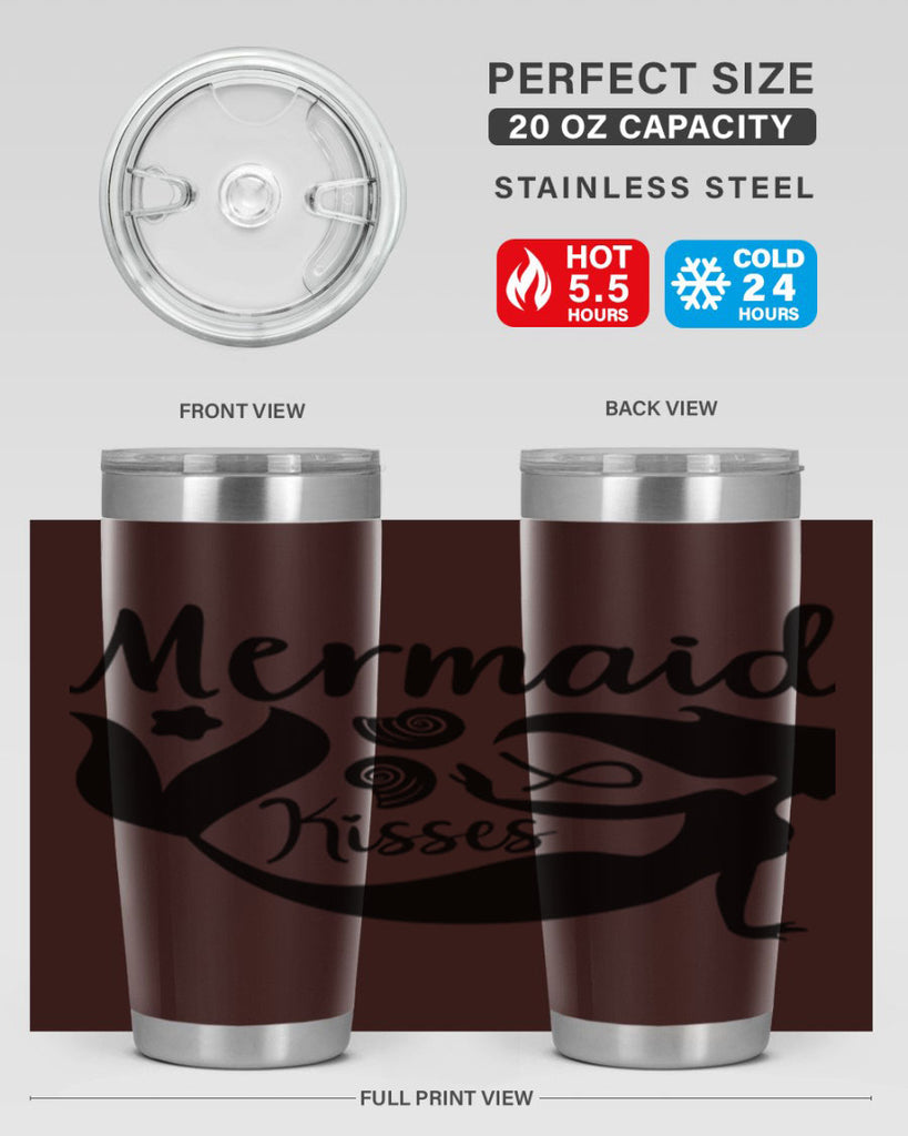 Mermaid kisses design 428#- mermaid- Tumbler