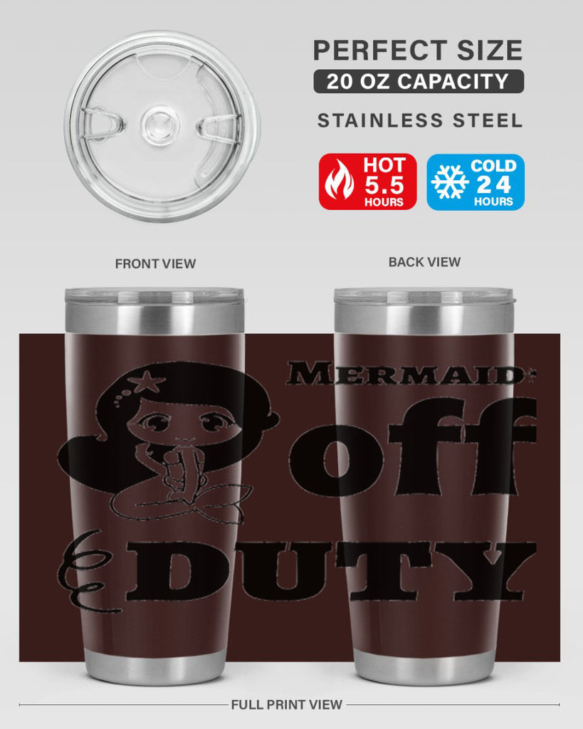 Mermaid off duty 434#- mermaid- Tumbler