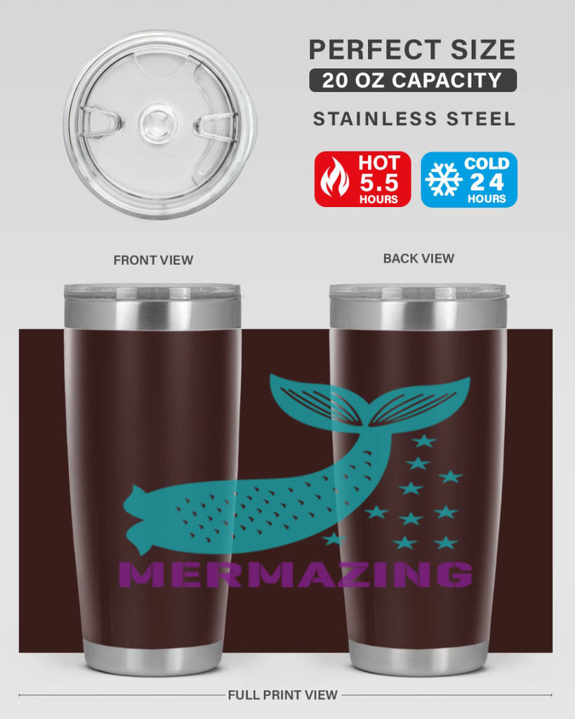 Mermazing 502#- mermaid- Tumbler