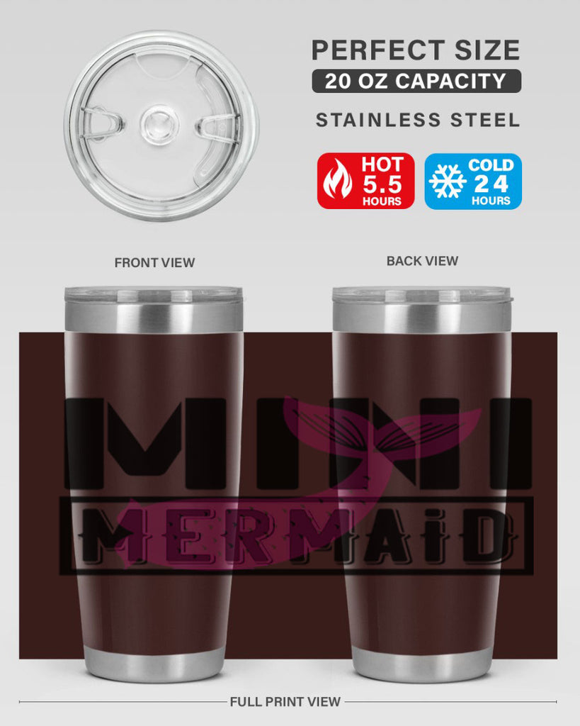 Mini mermaid 504#- mermaid- Tumbler