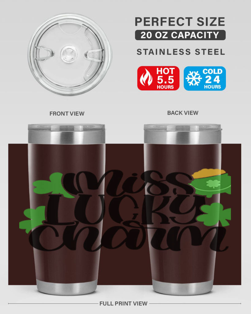 Miss Lucky Charm Style 48#- St Patricks Day- Tumbler