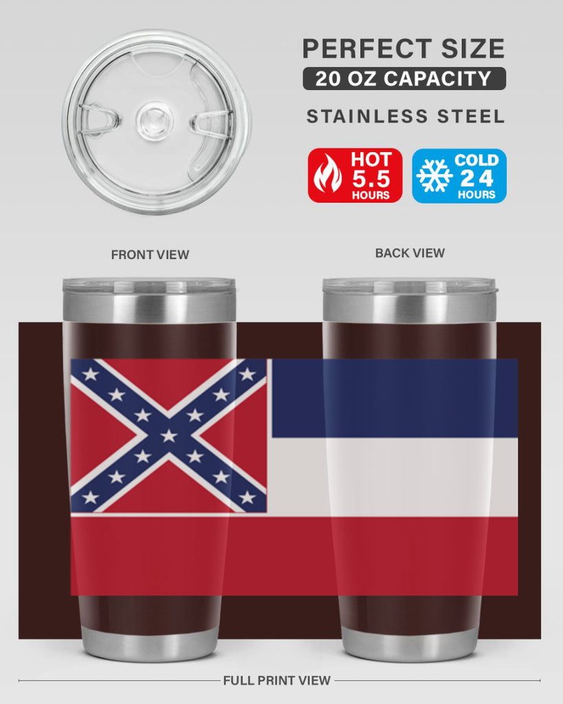 Mississippi 28#- Us Flags- Tumbler