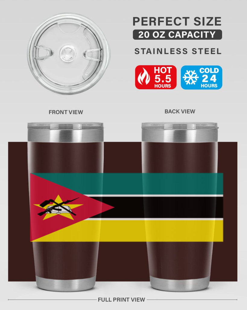 Mozambique 80#- world flags- Tumbler