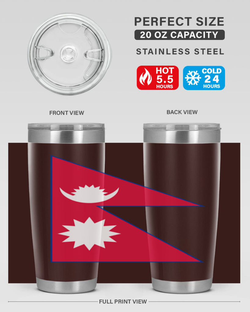 Nepal 76#- world flags- Tumbler