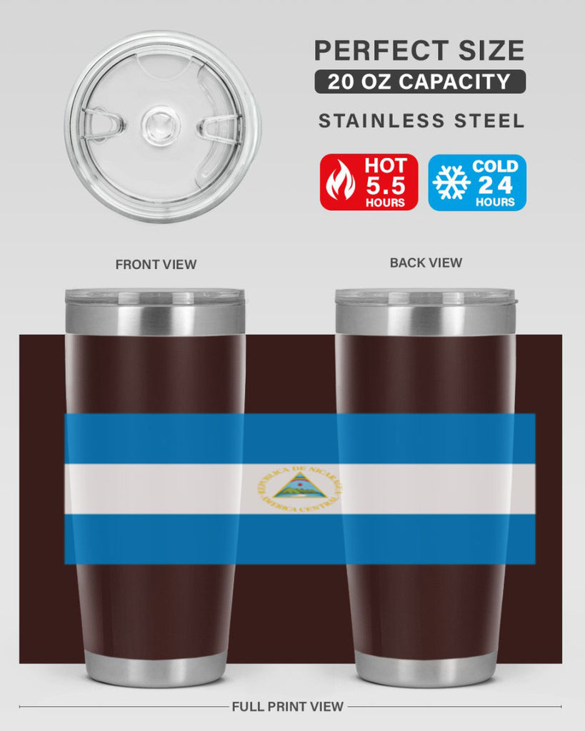 Nicaragua 73#- world flags- Tumbler