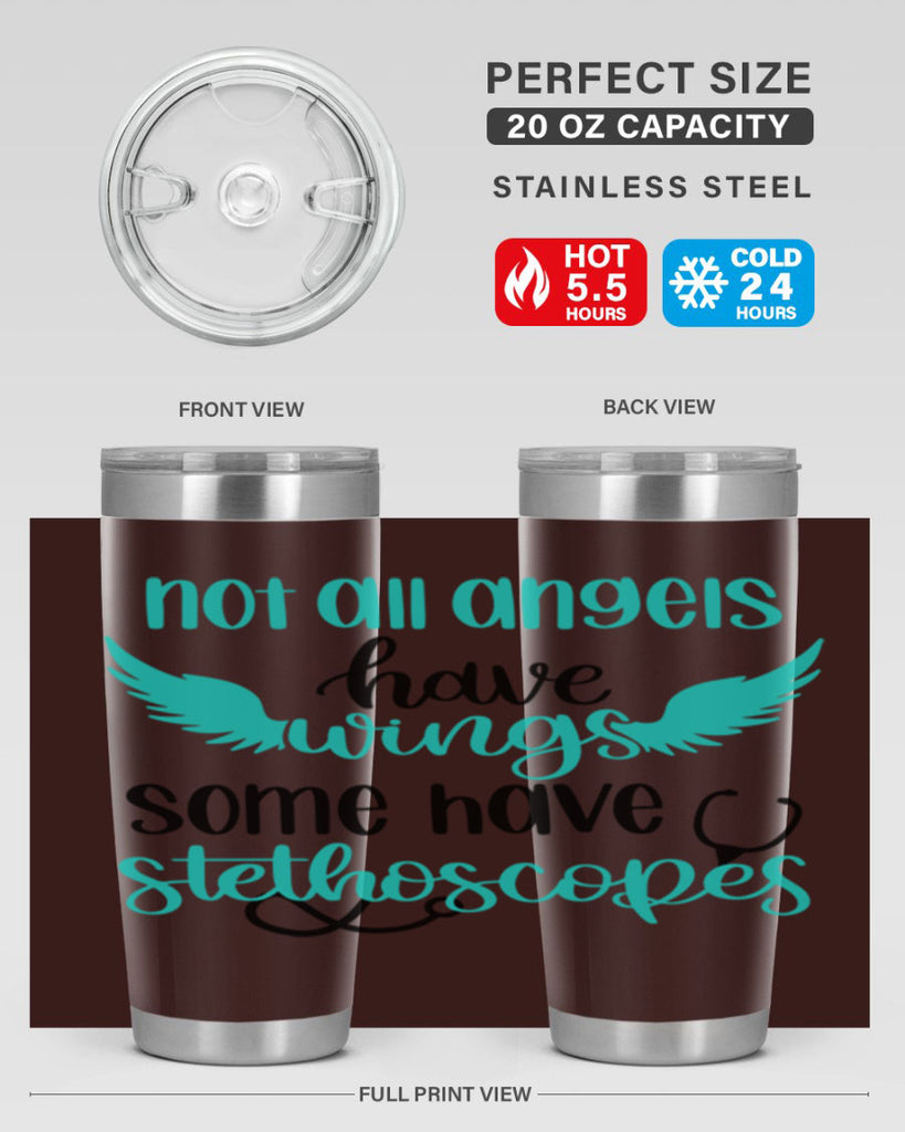 Not All Angels Have Style Style 127#- nurse- tumbler