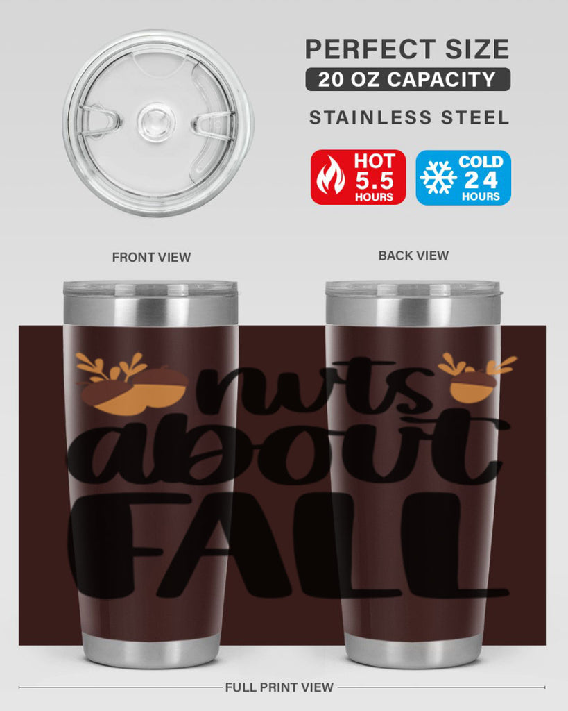 Nuts About Fall 503#- fall- Tumbler