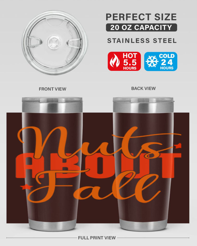 Nuts About Fall Design 444#- fall- Tumbler