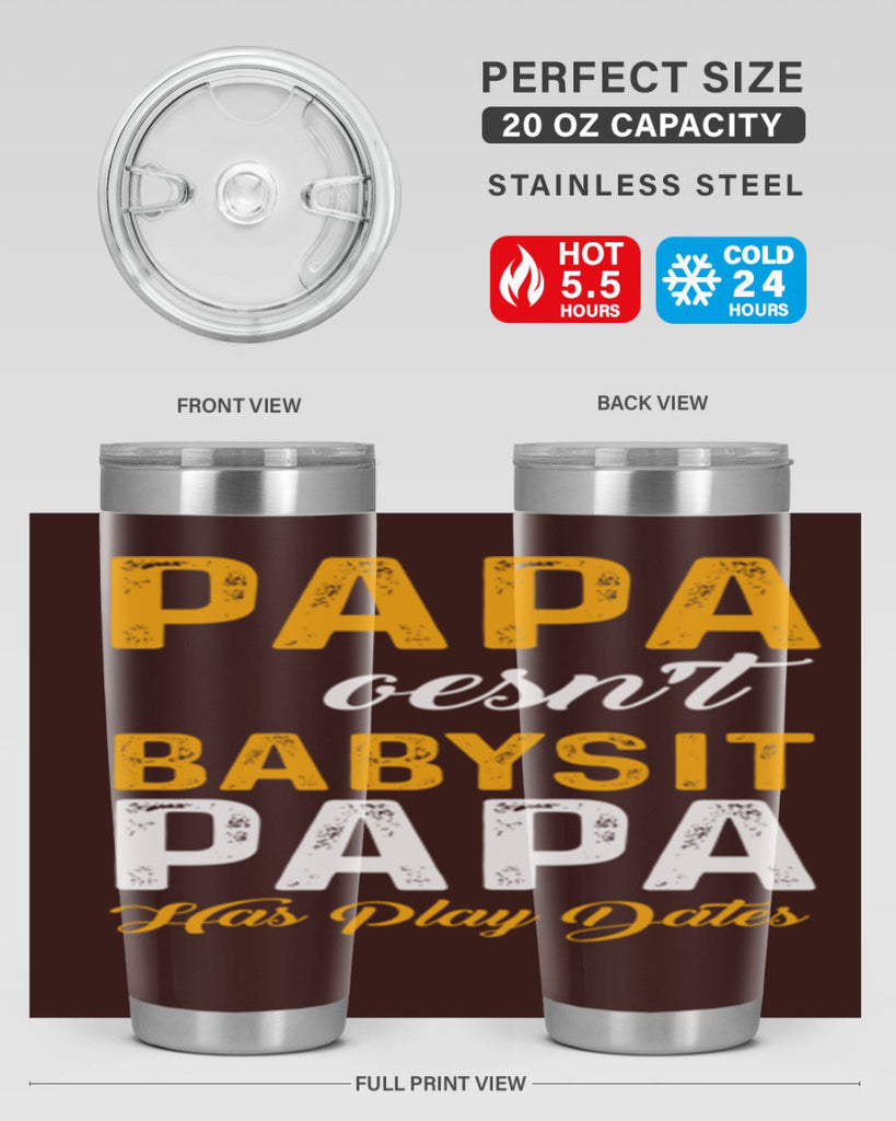 Papa 124#- grandpa - papa- Tumbler