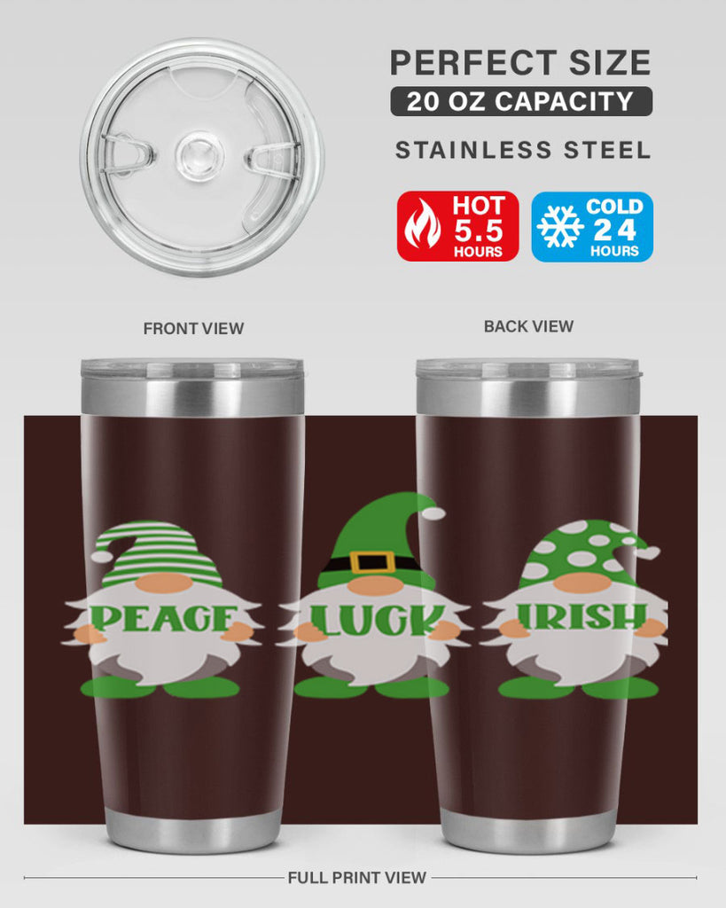 Peace Luck Irish Style 41#- St Patricks Day- Tumbler