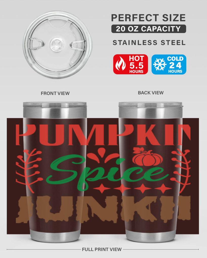 Pumpkin Spice Junkie 547#- fall- Tumbler