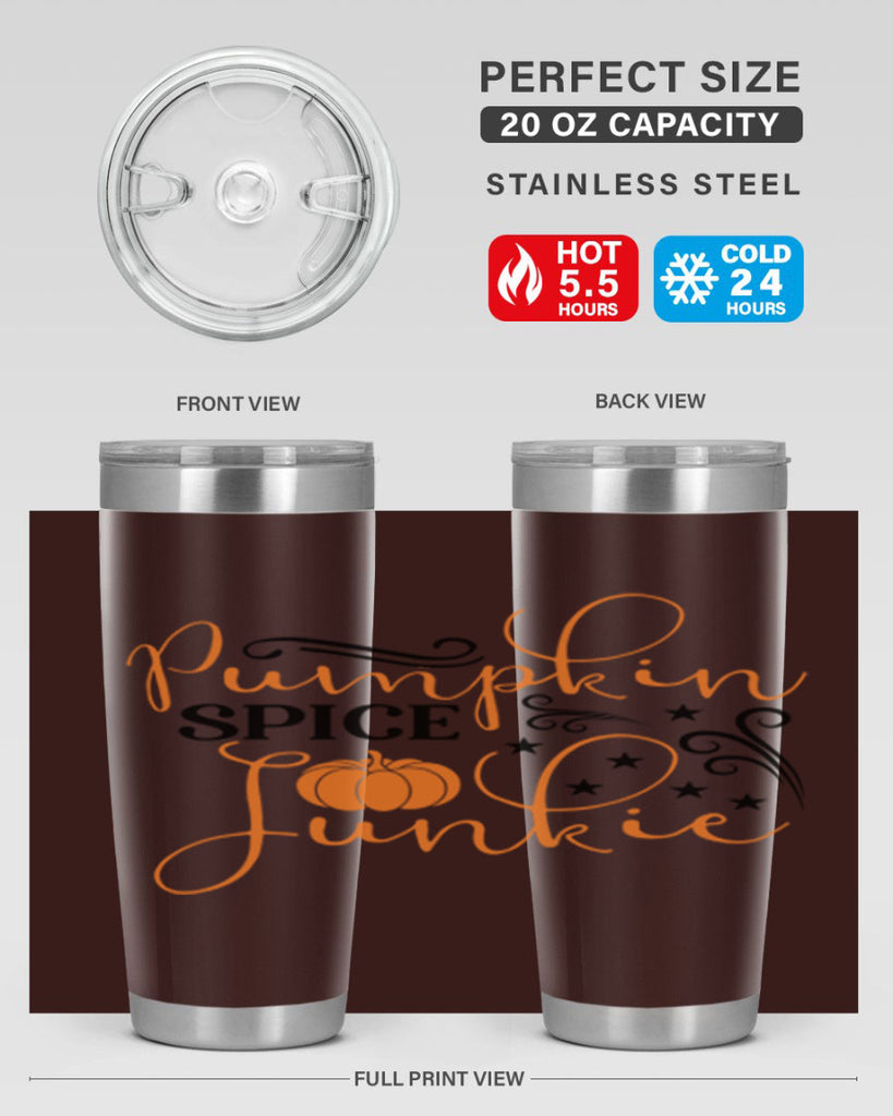 Pumpkin Spice Junkie 549#- fall- Tumbler