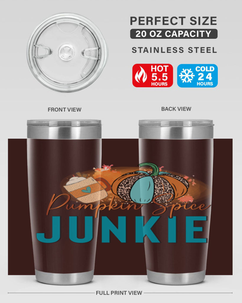 Pumpkin Spice Junkie 550#- fall- Tumbler