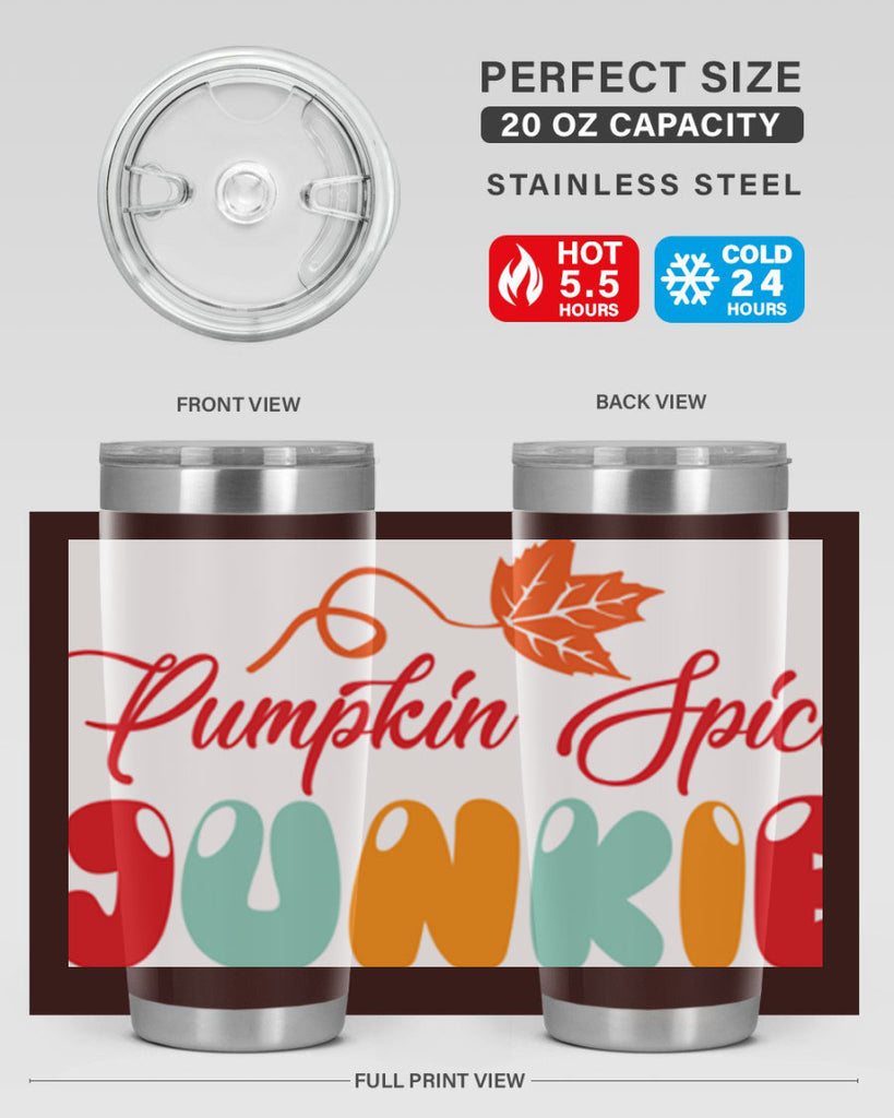 PumpkinSpiceJunkiedesign 569#- fall- Tumbler
