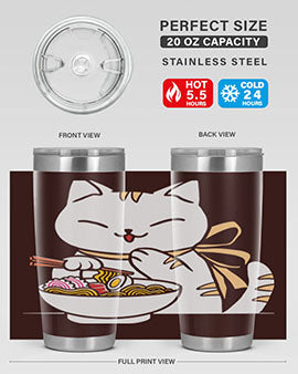 Ramen Cat Kawaii Anime Tee Japanese 280#- anime- Tumbler