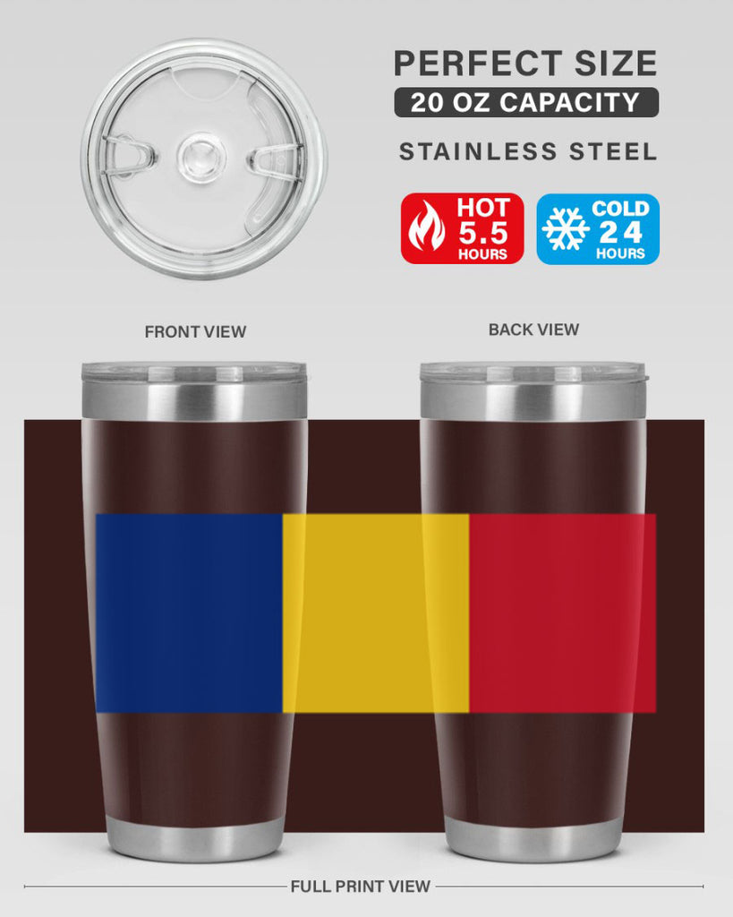 Romania 55#- world flags- Tumbler