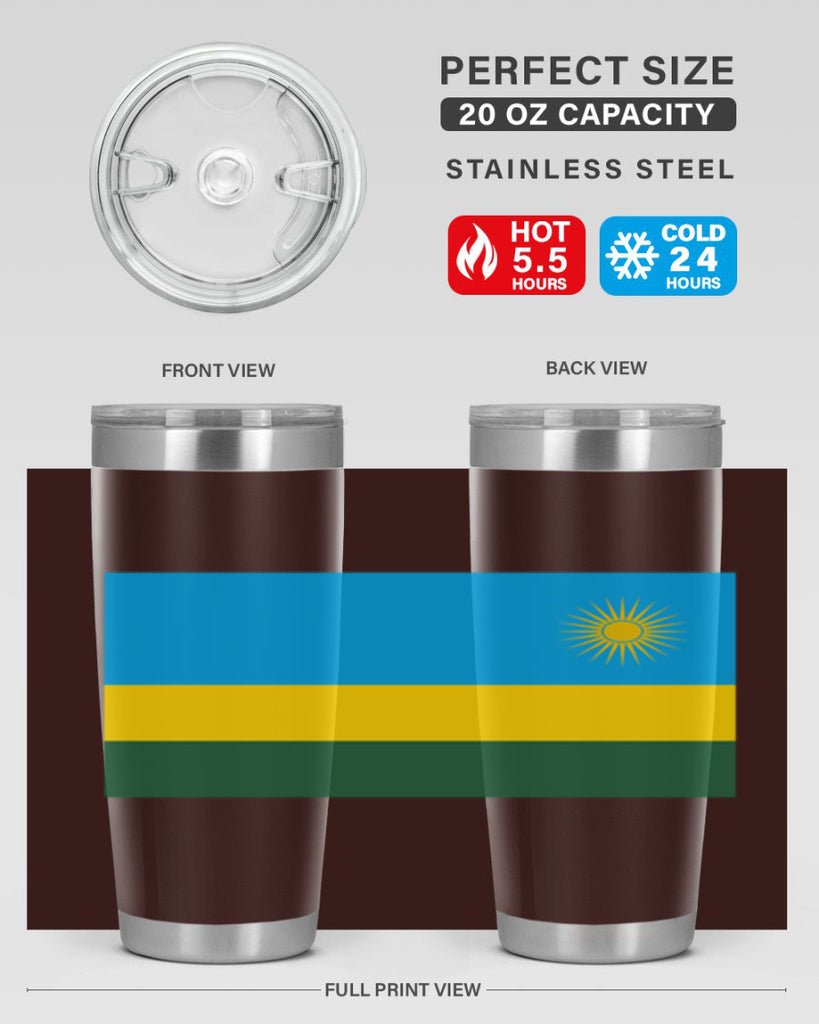 Rwanda 53#- world flags- Tumbler