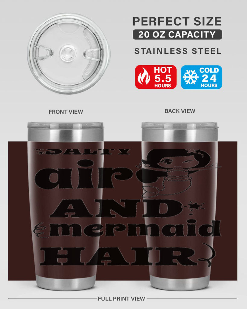 Salty air and mermaid hair 567#- mermaid- Tumbler