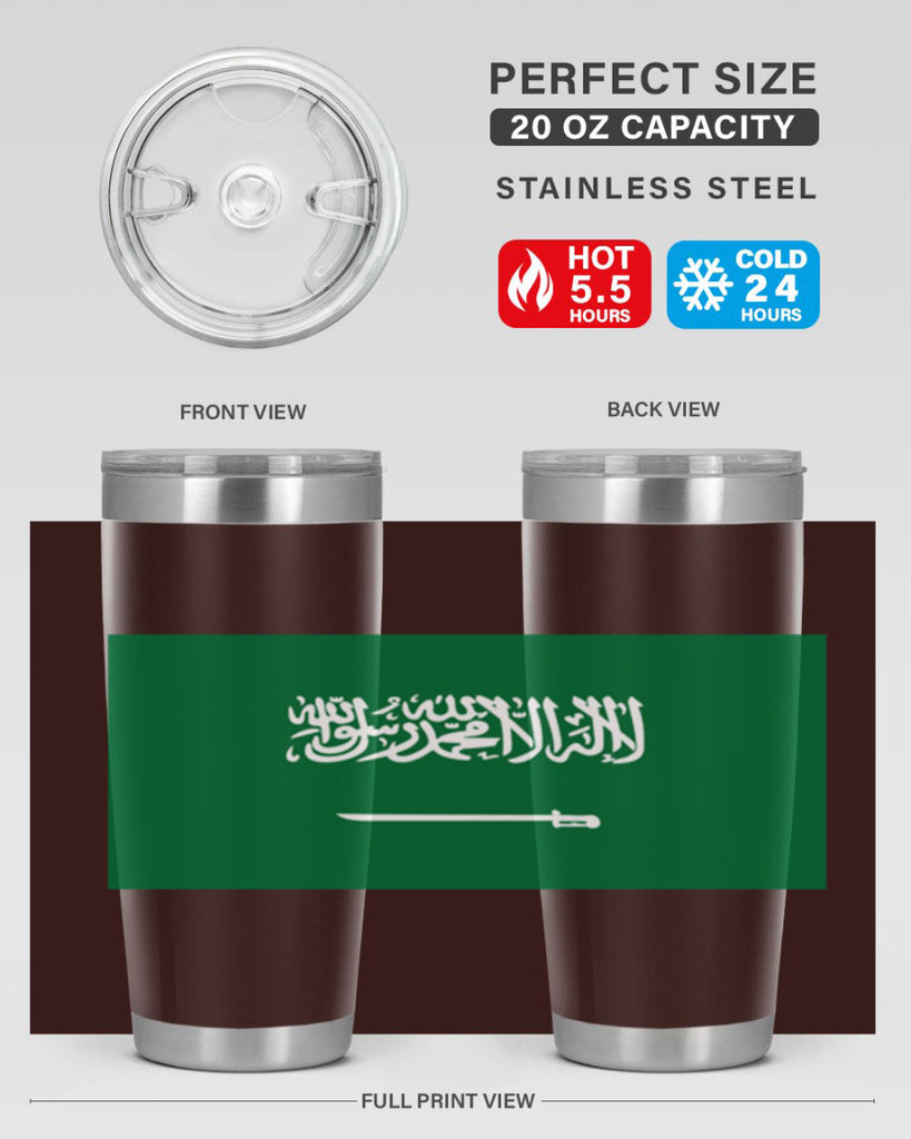 Saudi Arabia 46#- world flags- Tumbler