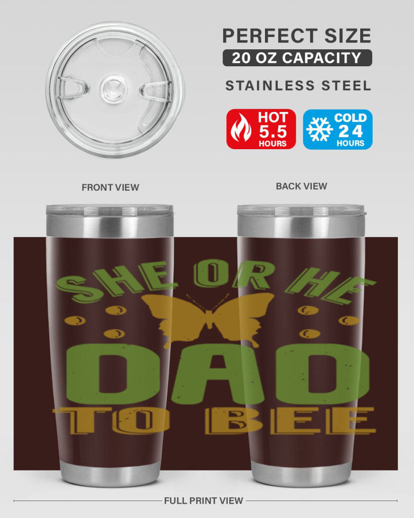 She or He Dad to bee Style 172#- baby- tumbler