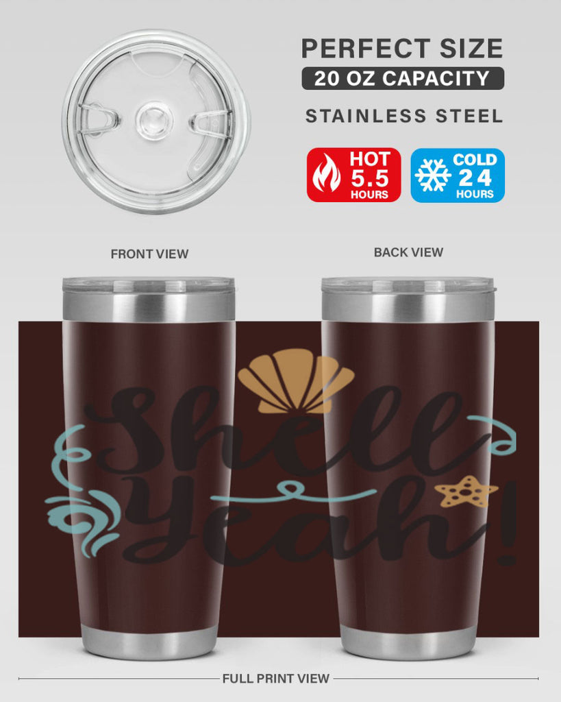 Shell Yeah 592#- mermaid- Tumbler